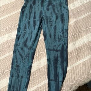 lululemon athletica Blue Tie-Dye Leggings